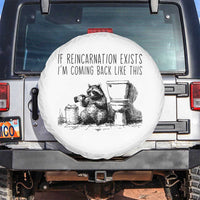 Funny Drunk Raccoon Spare Tire Cover Trashed Panda Meme - Wonder Print Shop