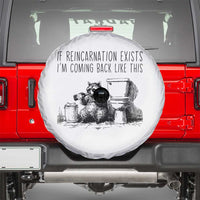Funny Drunk Raccoon Spare Tire Cover Trashed Panda Meme - Wonder Print Shop