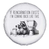 Funny Drunk Raccoon Spare Tire Cover Trashed Panda Meme - Wonder Print Shop