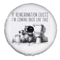 Funny Drunk Raccoon Spare Tire Cover Trashed Panda Meme - Wonder Print Shop