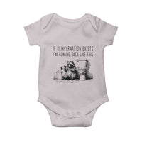Funny Drunk Raccoon Baby Onesie Trashed Panda Meme - Wonder Print Shop