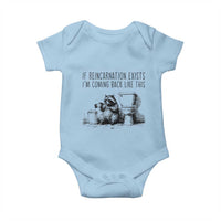Funny Drunk Raccoon Baby Onesie Trashed Panda Meme - Wonder Print Shop