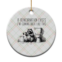 Funny Drunk Raccoon Ceramic Ornament Trashed Panda Meme - Wonder Print Shop