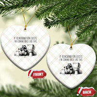 Funny Drunk Raccoon Ceramic Ornament Trashed Panda Meme - Wonder Print Shop