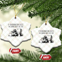 Funny Drunk Raccoon Ceramic Ornament Trashed Panda Meme - Wonder Print Shop