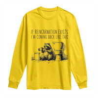 Funny Drunk Raccoon Long Sleeve Shirt Trashed Panda Meme - Wonder Print Shop