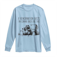 Funny Drunk Raccoon Long Sleeve Shirt Trashed Panda Meme - Wonder Print Shop