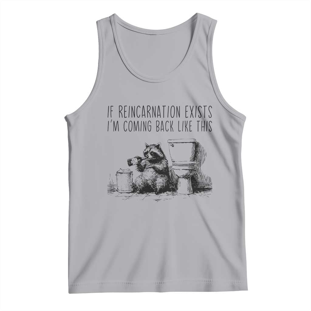 Funny Drunk Raccoon Tank Top Trashed Panda Meme - Wonder Print Shop