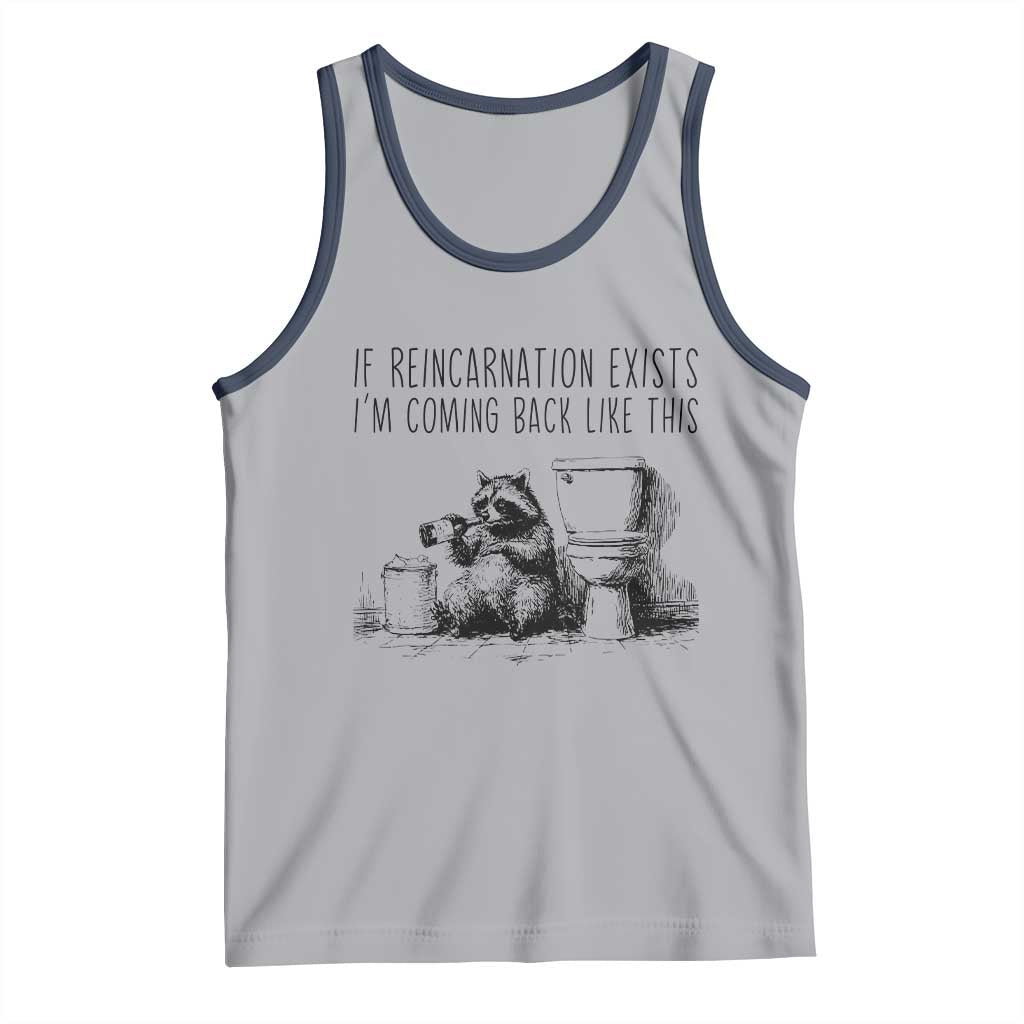 Funny Drunk Raccoon Tank Top Trashed Panda Meme - Wonder Print Shop