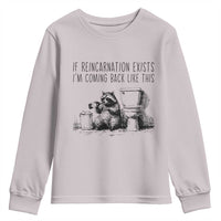 Funny Drunk Raccoon Youth Sweatshirt Trashed Panda Meme - Wonder Print Shop