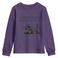 Funny Drunk Raccoon Youth Sweatshirt Trashed Panda Meme - Wonder Print Shop