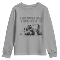 Funny Drunk Raccoon Youth Sweatshirt Trashed Panda Meme - Wonder Print Shop