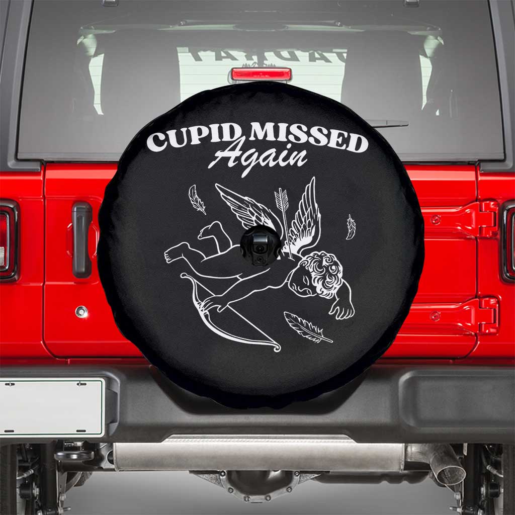 Funny Anti Valentine Spare Tire Cover Cupid Missed Again - Wonder Print Shop