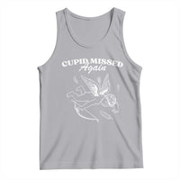 Funny Anti Valentine Tank Top Cupid Missed Again - Wonder Print Shop