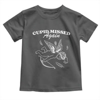 Funny Anti Valentine Toddler T Shirt Cupid Missed Again - Wonder Print Shop