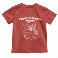 Funny Anti Valentine Toddler T Shirt Cupid Missed Again - Wonder Print Shop