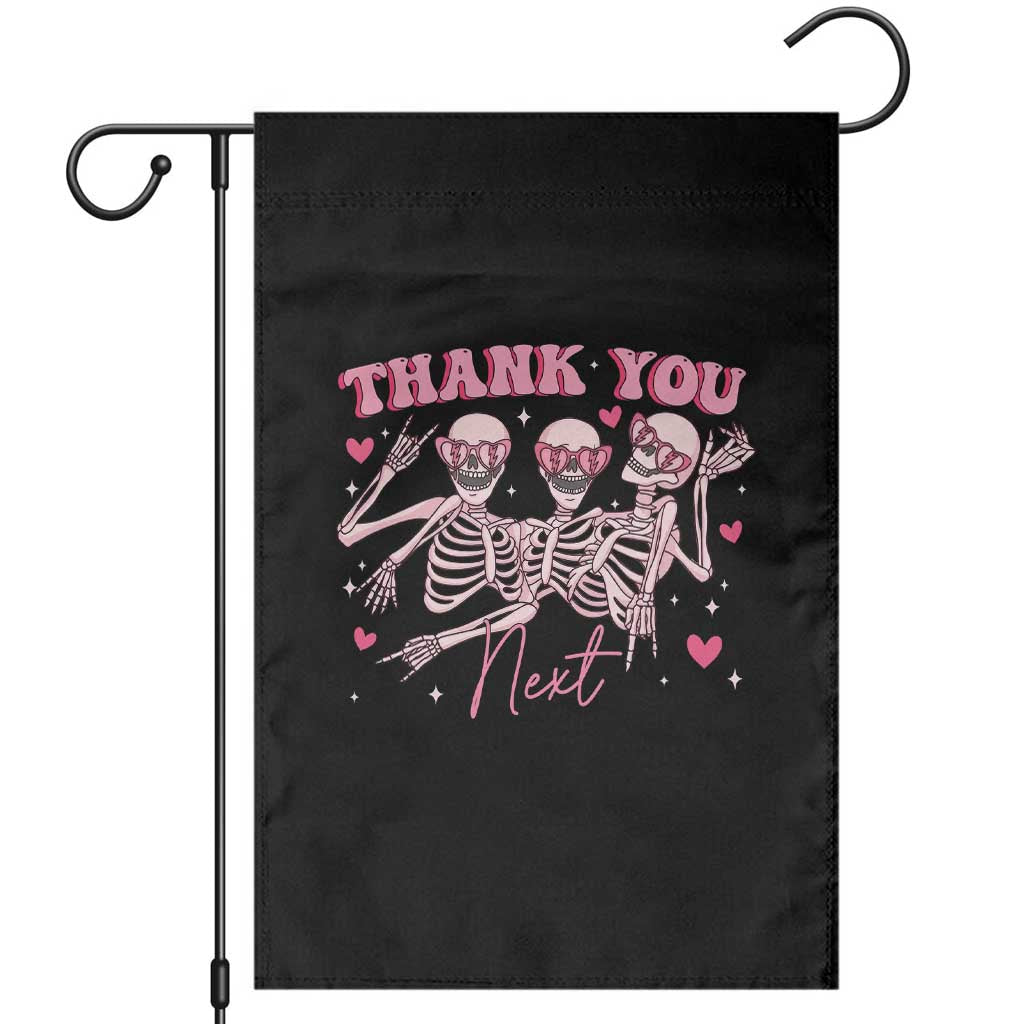 Funny Skeleton Anti Valentines Garden Flag - Wonder Print Shop