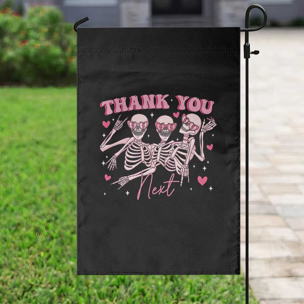 Funny Skeleton Anti Valentines Garden Flag - Wonder Print Shop