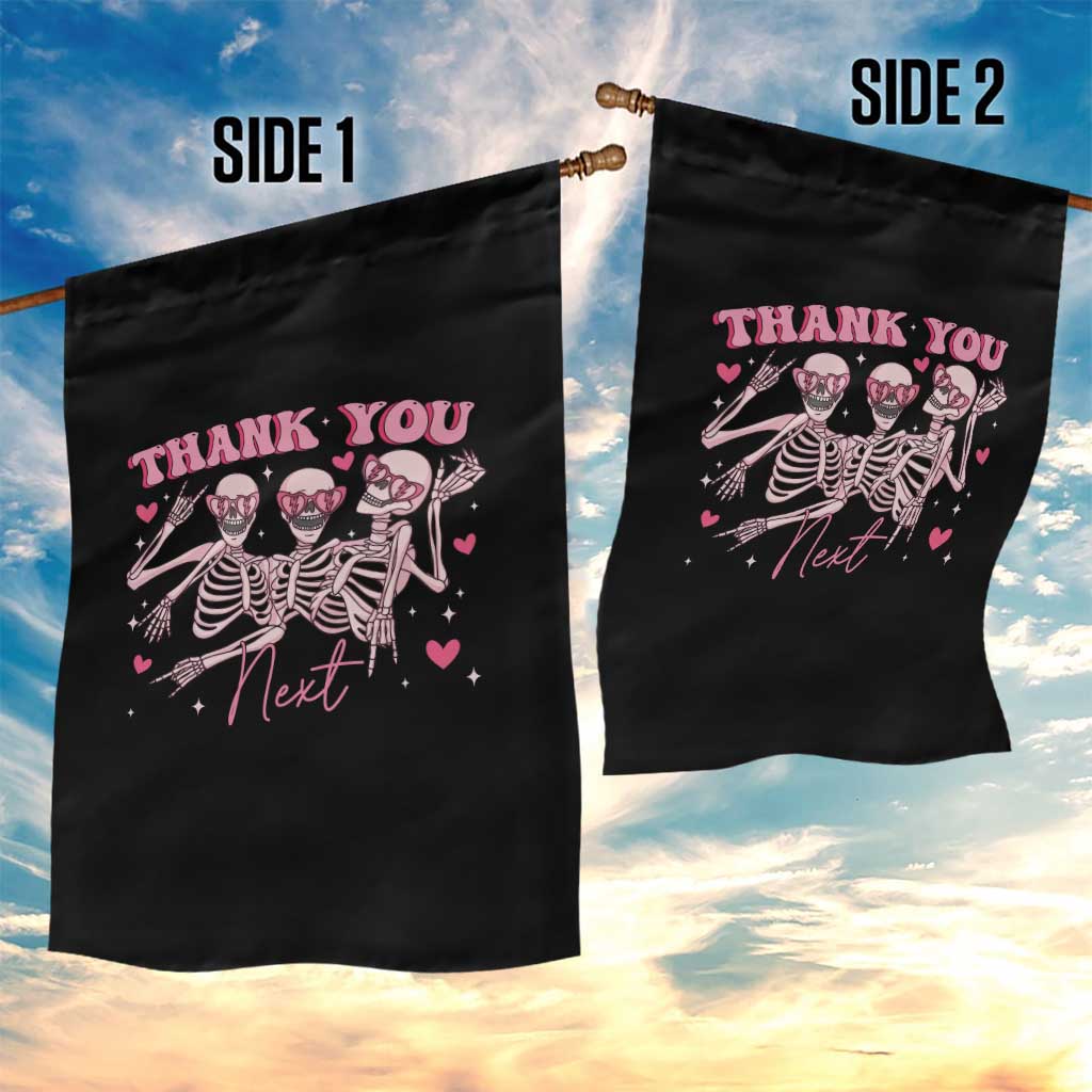 Funny Skeleton Anti Valentines Garden Flag - Wonder Print Shop