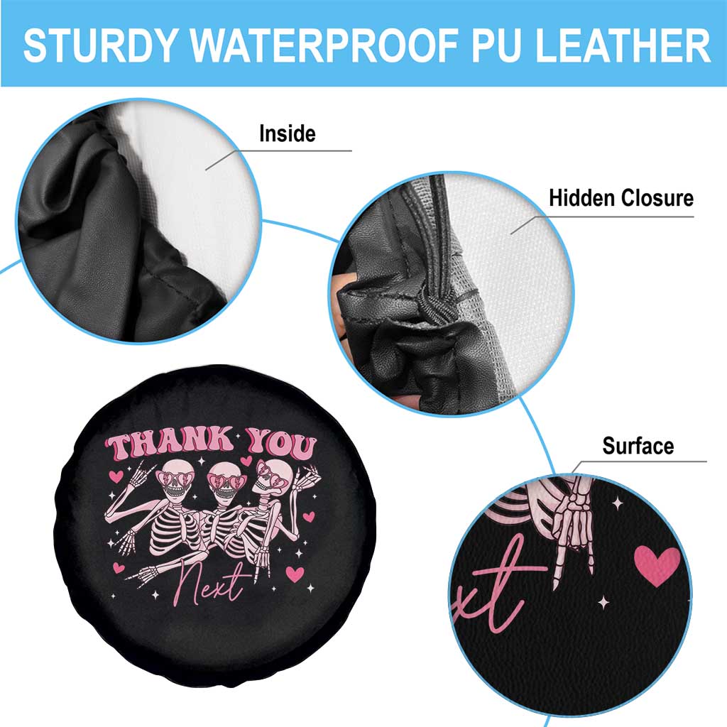 Funny Skeleton Anti Valentines Spare Tire Cover - Wonder Print Shop