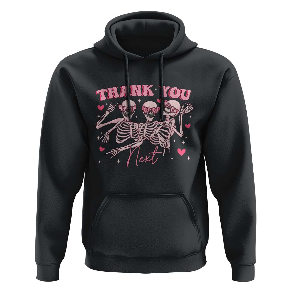 Funny Skeleton Anti Valentines Hoodie - Wonder Print Shop