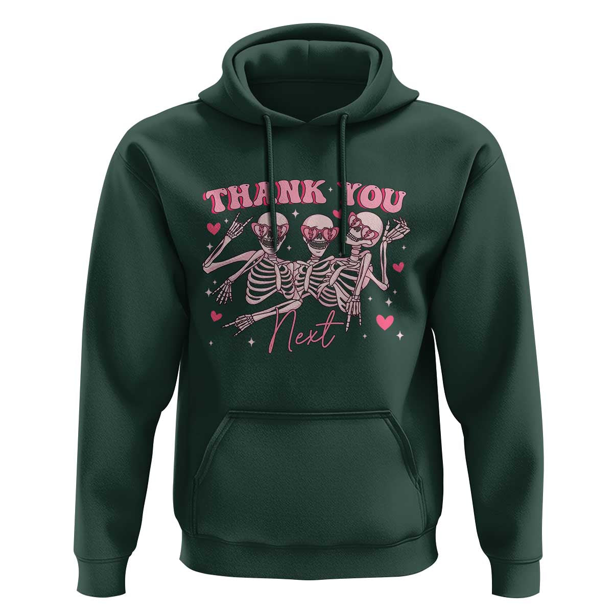 Funny Skeleton Anti Valentines Hoodie - Wonder Print Shop