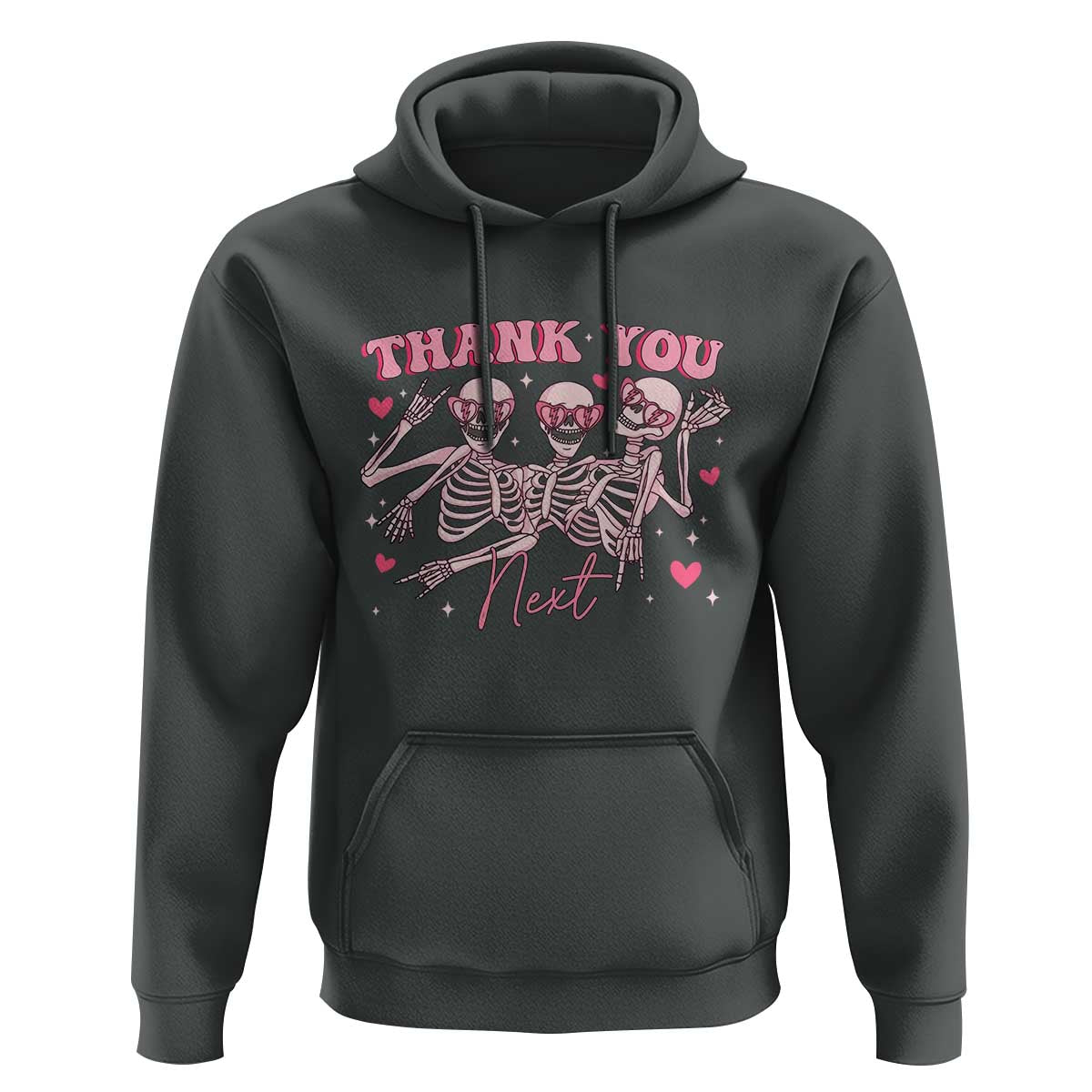 Funny Skeleton Anti Valentines Hoodie - Wonder Print Shop