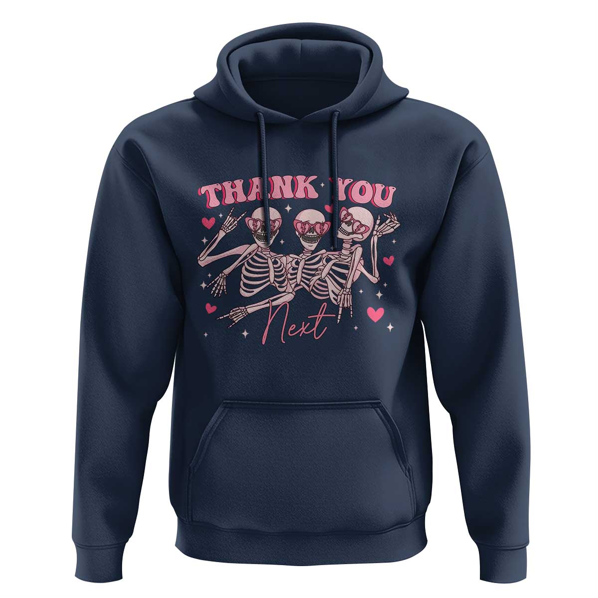 Funny Skeleton Anti Valentines Hoodie - Wonder Print Shop
