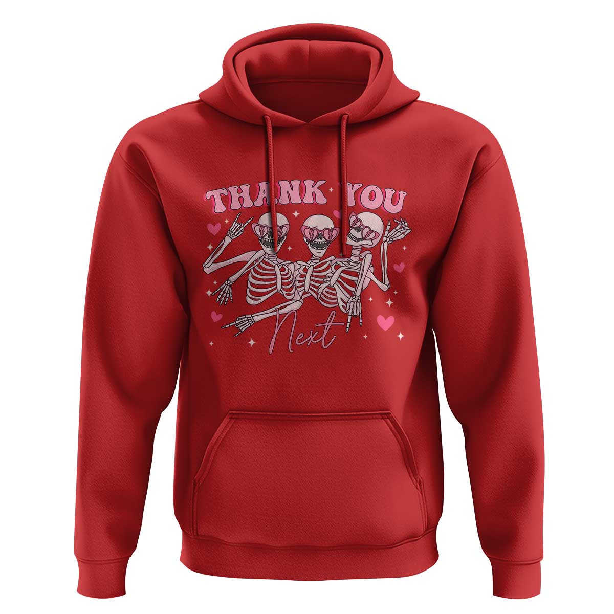 Funny Skeleton Anti Valentines Hoodie - Wonder Print Shop