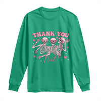 Funny Skeleton Anti Valentines Long Sleeve Shirt - Wonder Print Shop