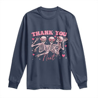 Funny Skeleton Anti Valentines Long Sleeve Shirt - Wonder Print Shop