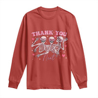 Funny Skeleton Anti Valentines Long Sleeve Shirt - Wonder Print Shop
