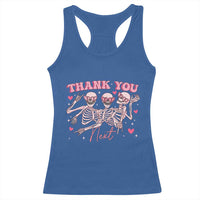 Funny Skeleton Anti Valentines Racerback Tank Top - Wonder Print Shop