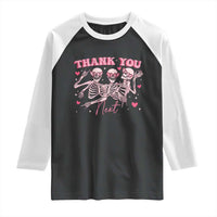 Funny Skeleton Anti Valentines Raglan Shirt - Wonder Print Shop