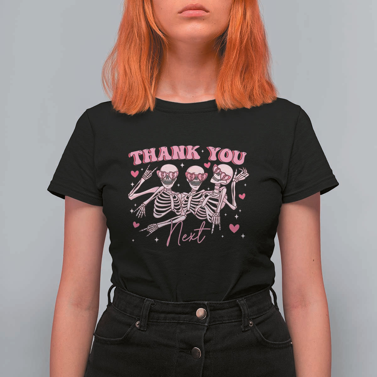 Funny Skeleton Anti Valentines T Shirt For Women - Wonder Print Shop