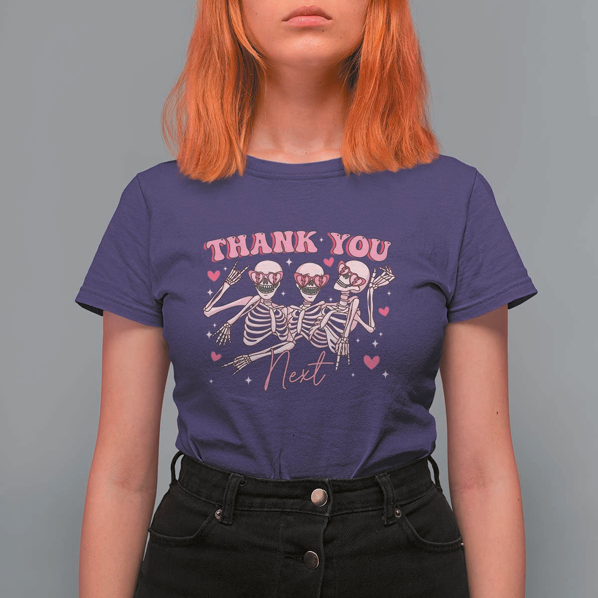 Funny Skeleton Anti Valentines T Shirt For Women - Wonder Print Shop