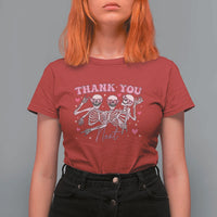 Funny Skeleton Anti Valentines T Shirt For Women - Wonder Print Shop