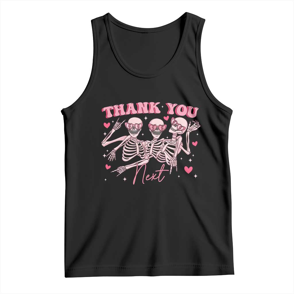 Funny Skeleton Anti Valentines Tank Top - Wonder Print Shop
