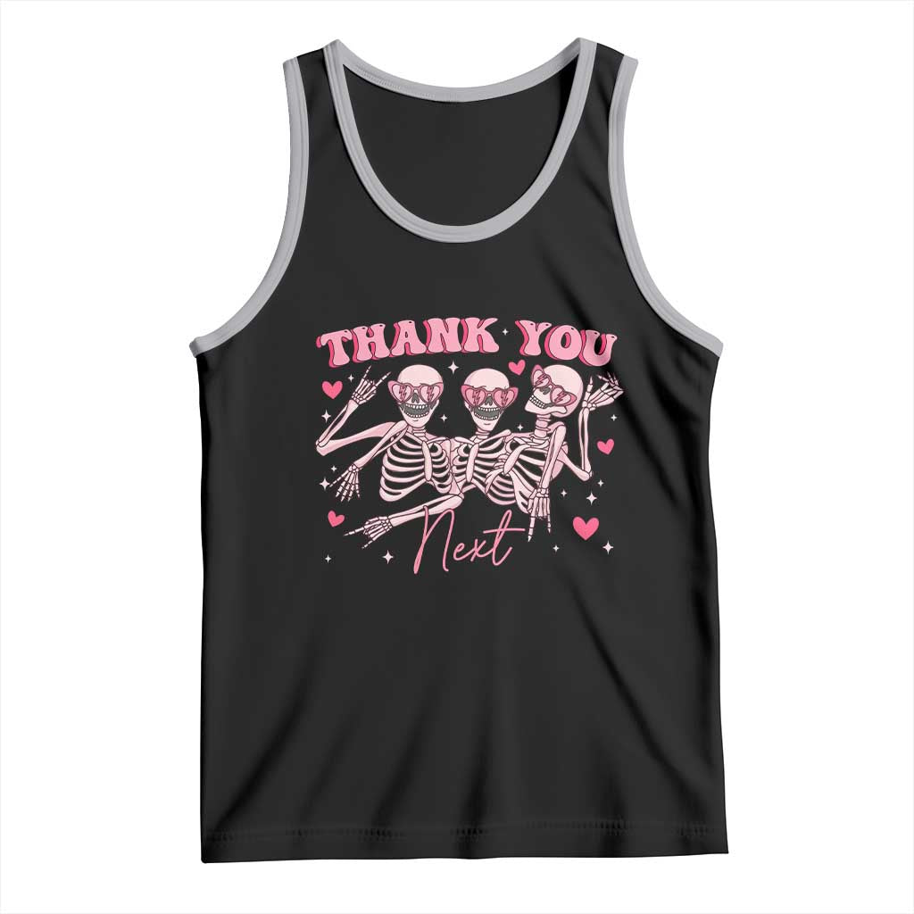 Funny Skeleton Anti Valentines Tank Top - Wonder Print Shop