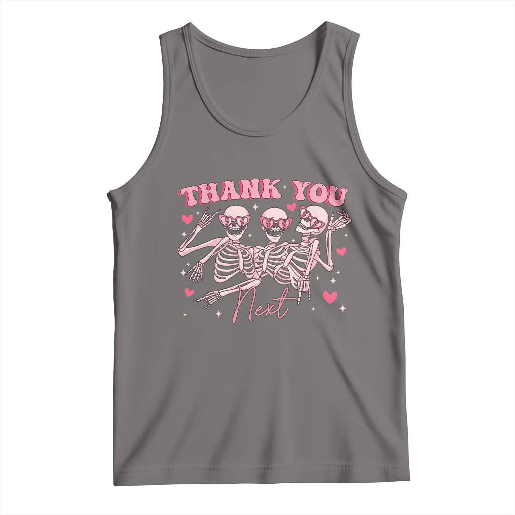 Funny Skeleton Anti Valentines Tank Top - Wonder Print Shop