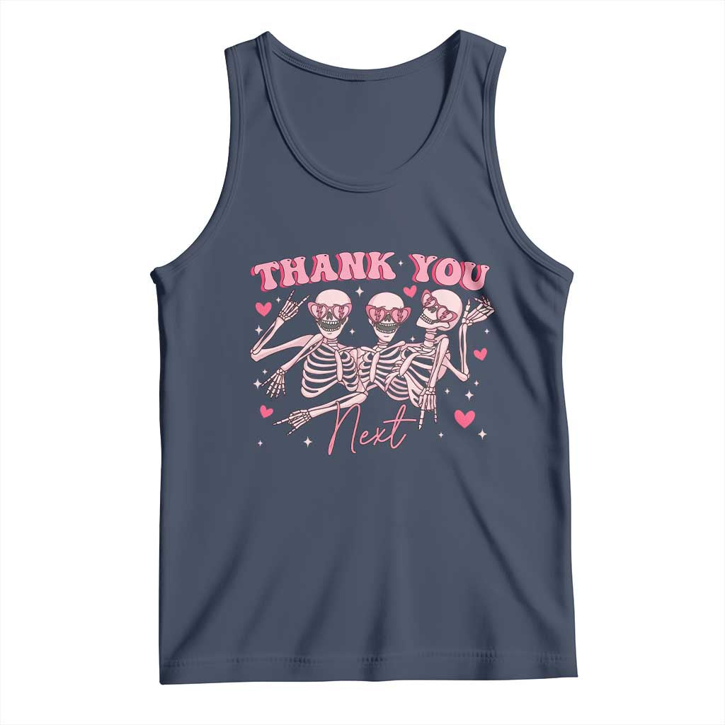 Funny Skeleton Anti Valentines Tank Top - Wonder Print Shop