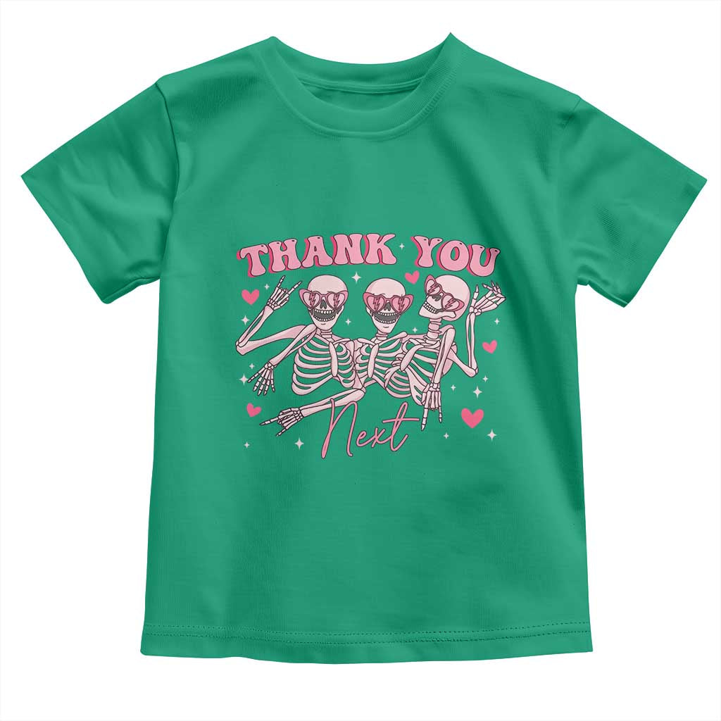Funny Skeleton Anti Valentines Toddler T Shirt - Wonder Print Shop