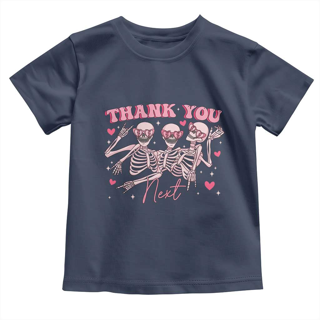 Funny Skeleton Anti Valentines Toddler T Shirt - Wonder Print Shop