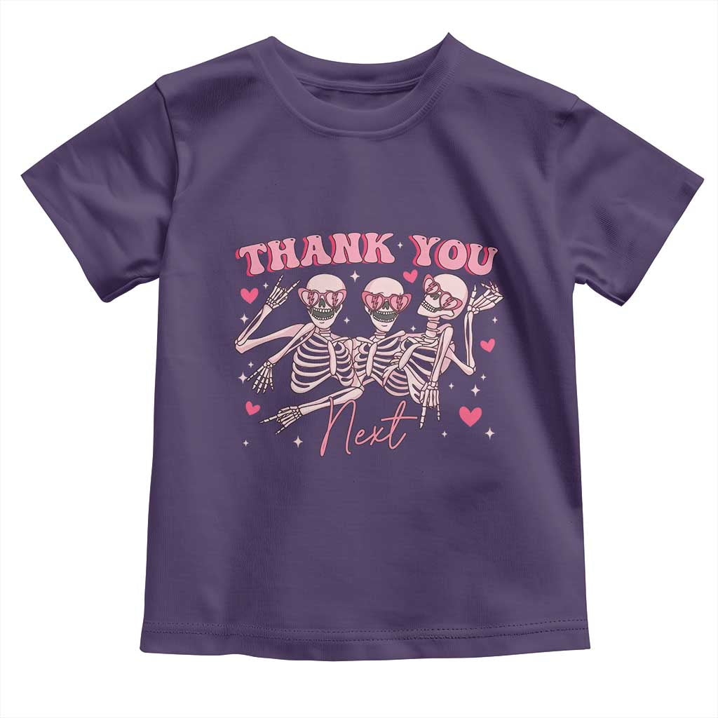 Funny Skeleton Anti Valentines Toddler T Shirt - Wonder Print Shop