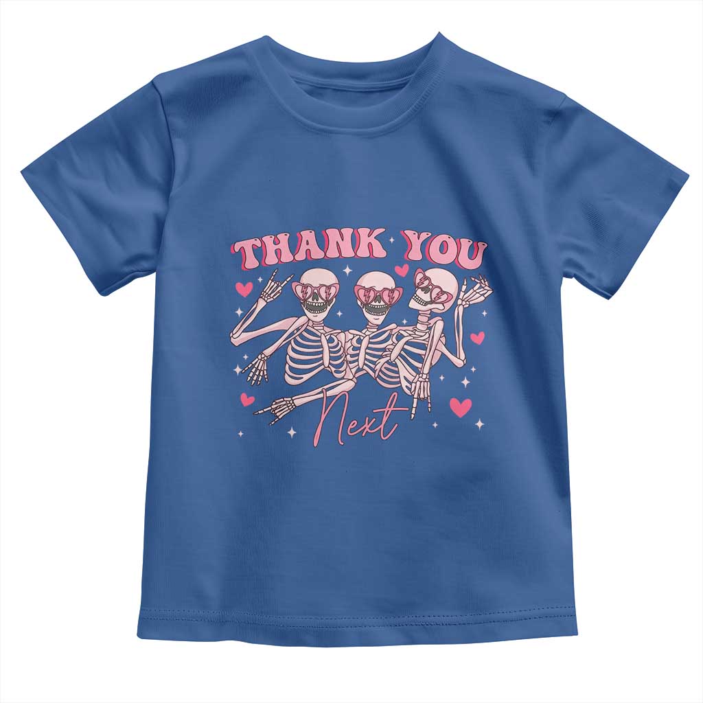 Funny Skeleton Anti Valentines Toddler T Shirt - Wonder Print Shop