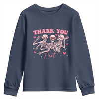 Funny Skeleton Anti Valentines Youth Sweatshirt - Wonder Print Shop