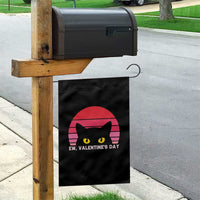 Funny Black Cat Anti Valentine Meme Garden Flag - Wonder Print Shop