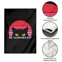 Funny Black Cat Anti Valentine Meme Garden Flag - Wonder Print Shop
