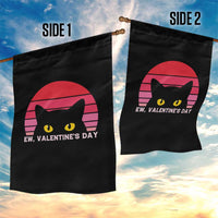 Funny Black Cat Anti Valentine Meme Garden Flag - Wonder Print Shop