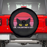 Funny Black Cat Anti Valentine Meme Spare Tire Cover - Wonder Print Shop
